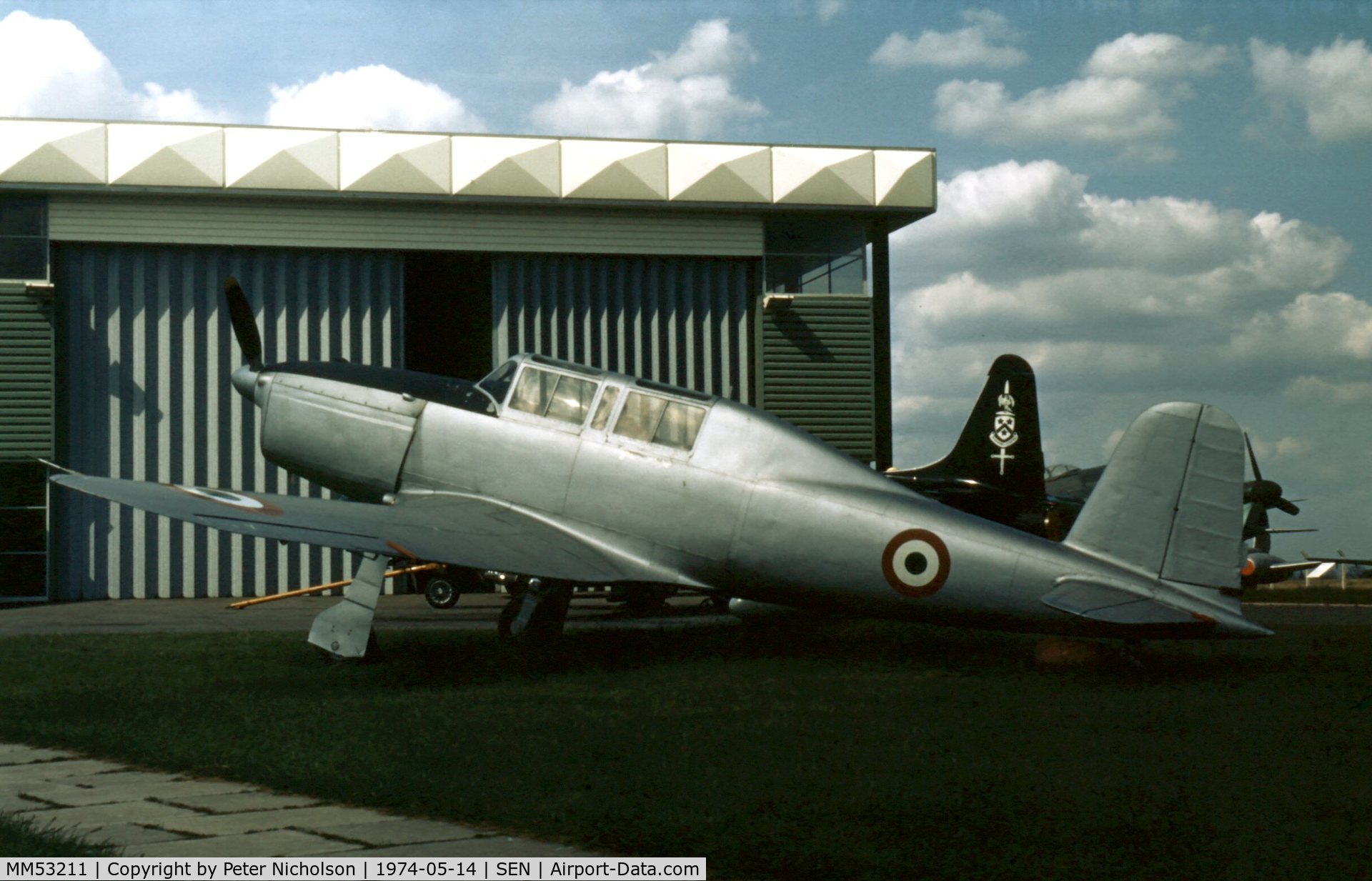 MM53211, Fiat G.46-4B C/N 71, Ex-Italian Air Force basic trainer at the Historic Aircraft Museum at Southend Airport.