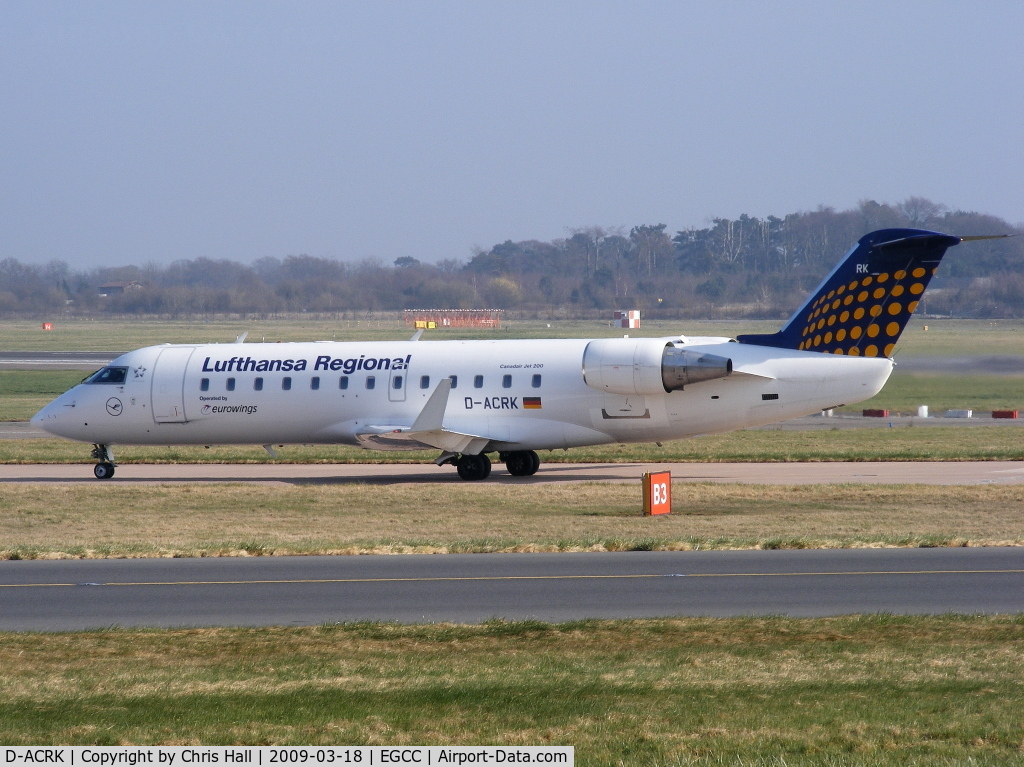 D-ACRK, 2004 Bombardier CRJ-200ER (CL-600-2B19) C/N 7901, Lufthansa Regional operated by Eurowings