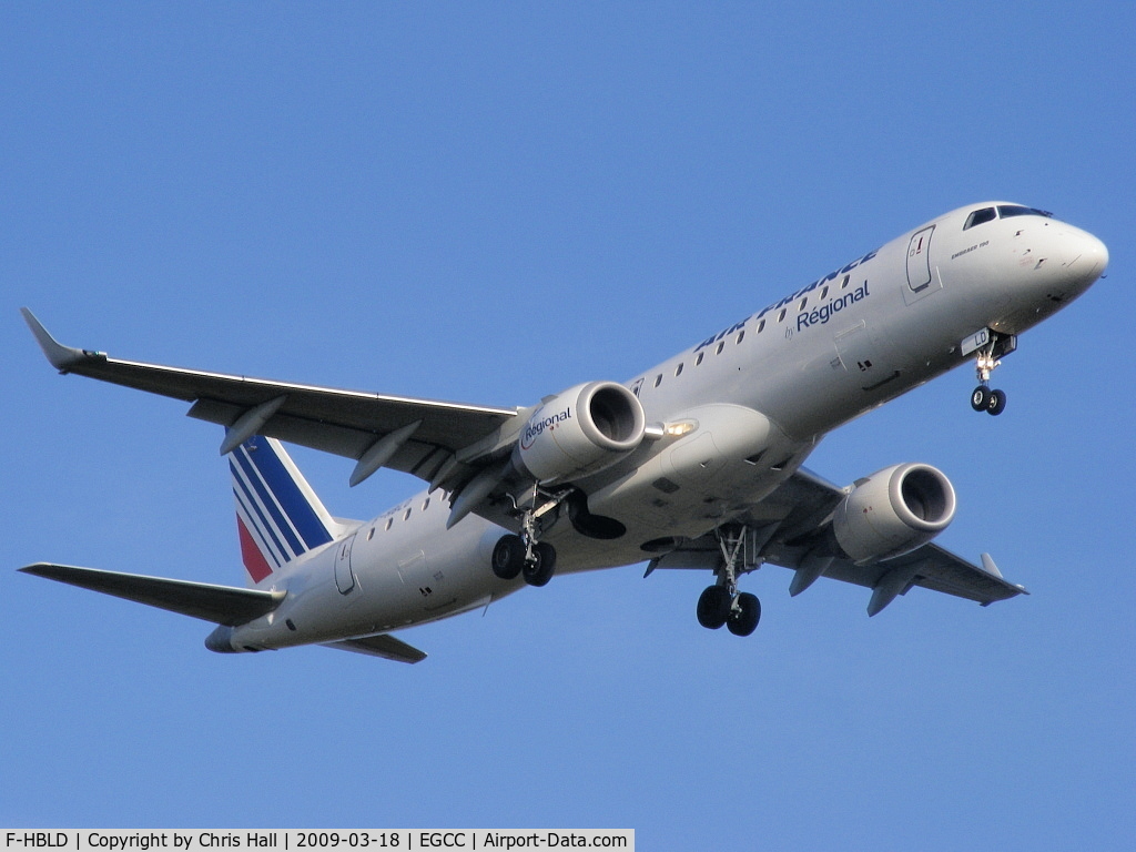 F-HBLD, 2007 Embraer 190LR (ERJ-190-100LR) C/N 19000113, Air France operated by Regional