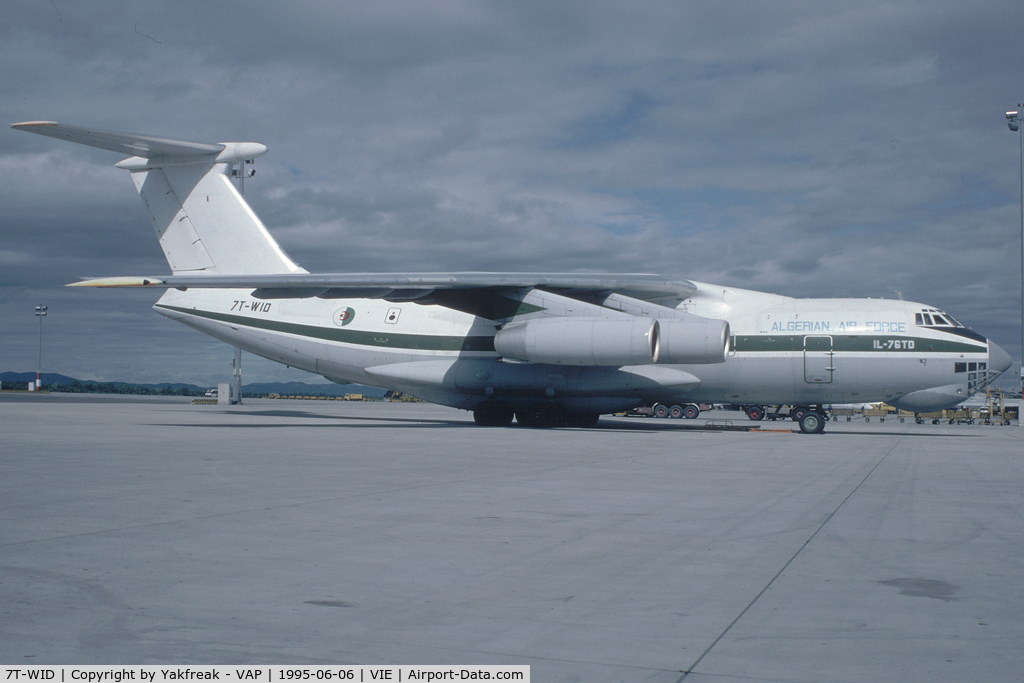 7T-WID, 1993 Ilyushin Il-76TD C/N 1023414470, Algerian Air Force Iljuschun 76