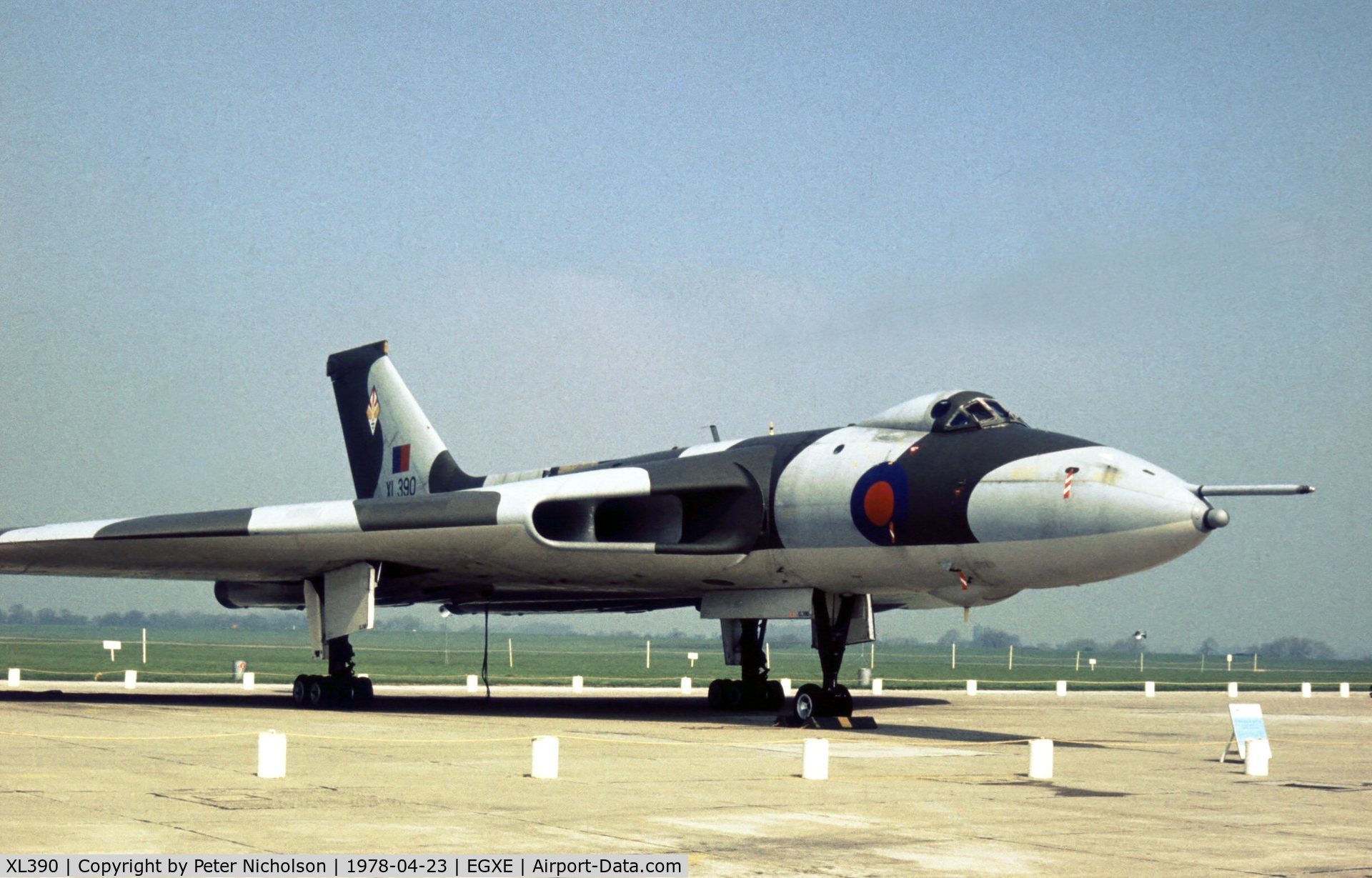 XL390, 1962 Avro Vulcan B.2 C/N Set 40, Vulcan B.2 of 617 Squadron (The Dambusters) in the static park at the 1978 Leeming Open Day.