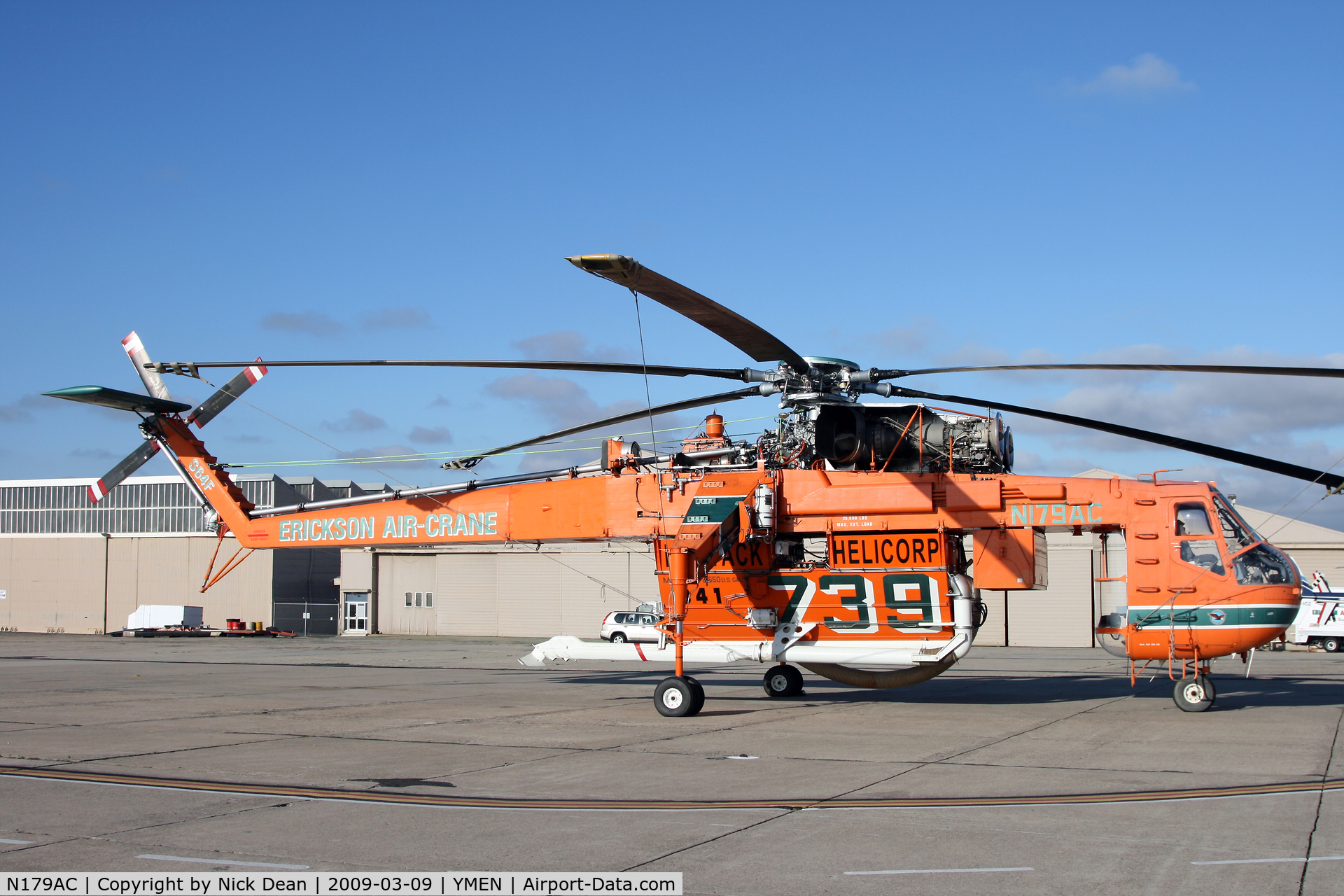 N179AC, 1970 Sikorsky S-64F Skycrane C/N 64091, YMEN