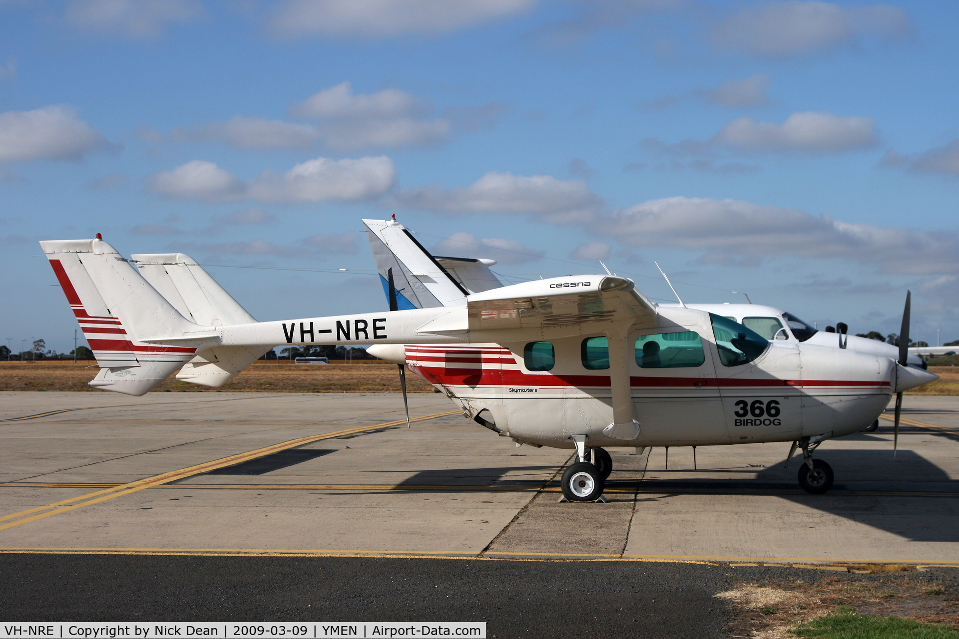 VH-NRE, 1977 Cessna 337G Super Skymaster C/N 33701807, YMEN