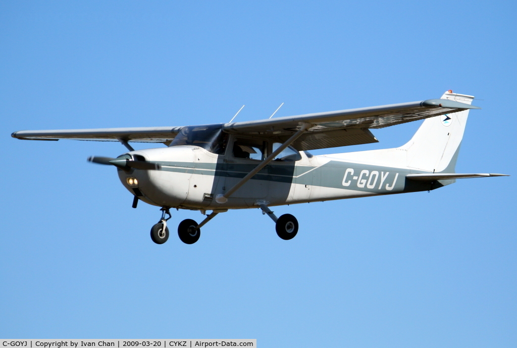 C-GOYJ, 1974 Cessna 172M C/N 17263968, Landing at Toronto Buttonville Airport