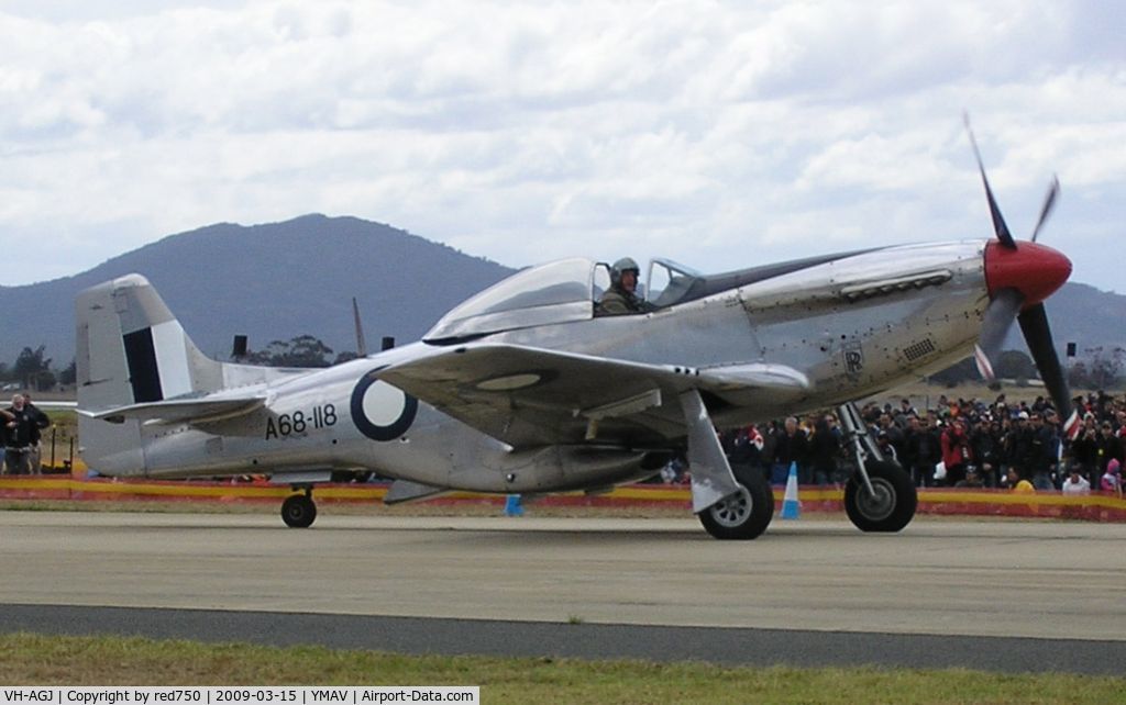 VH-AGJ, 1948 Commonwealth CA-18 Mustang 21 C/N 1443, Warbird Mustang A68-118