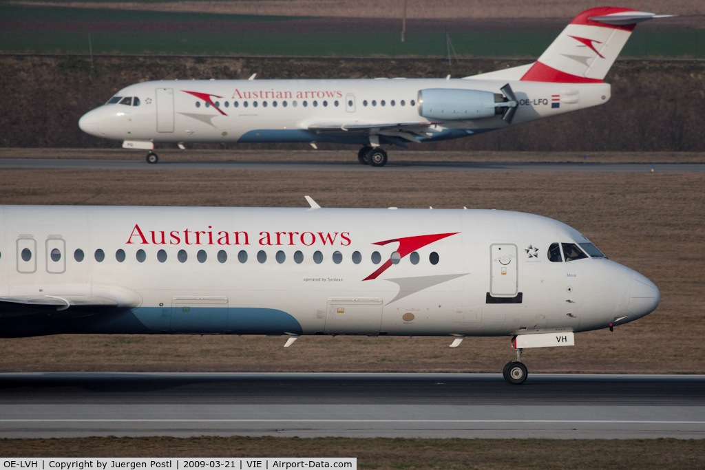 OE-LVH, 1993 Fokker 100 (F-28-0100) C/N 11456, Fokker 100