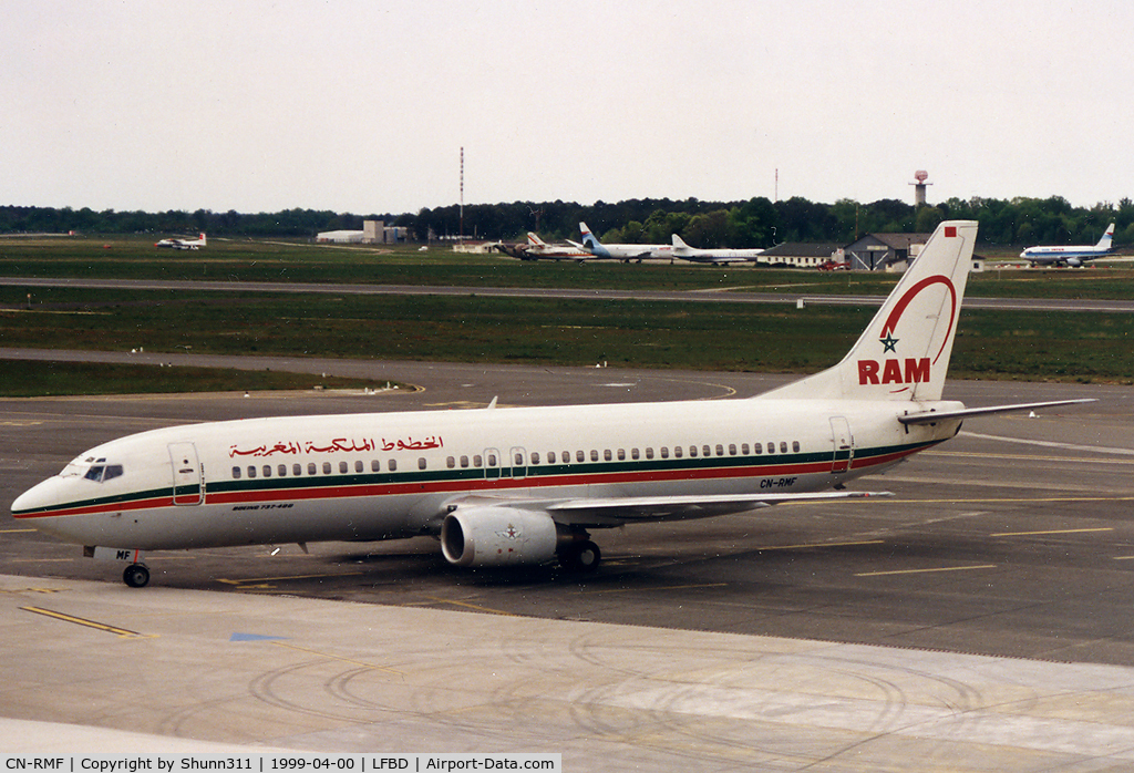 CN-RMF, 1990 Boeing 737-4B6 C/N 24807-1880, Arriving to his deck...