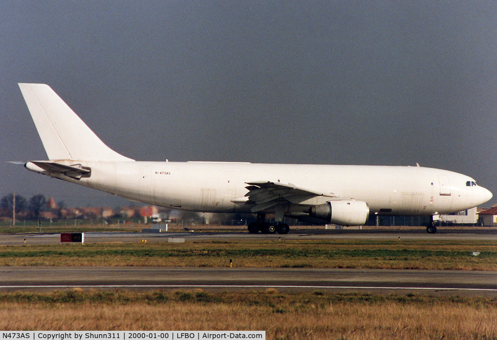 N473AS, 1982 Airbus A300B4-203 C/N 203, Lining up rwy 1L for departure...