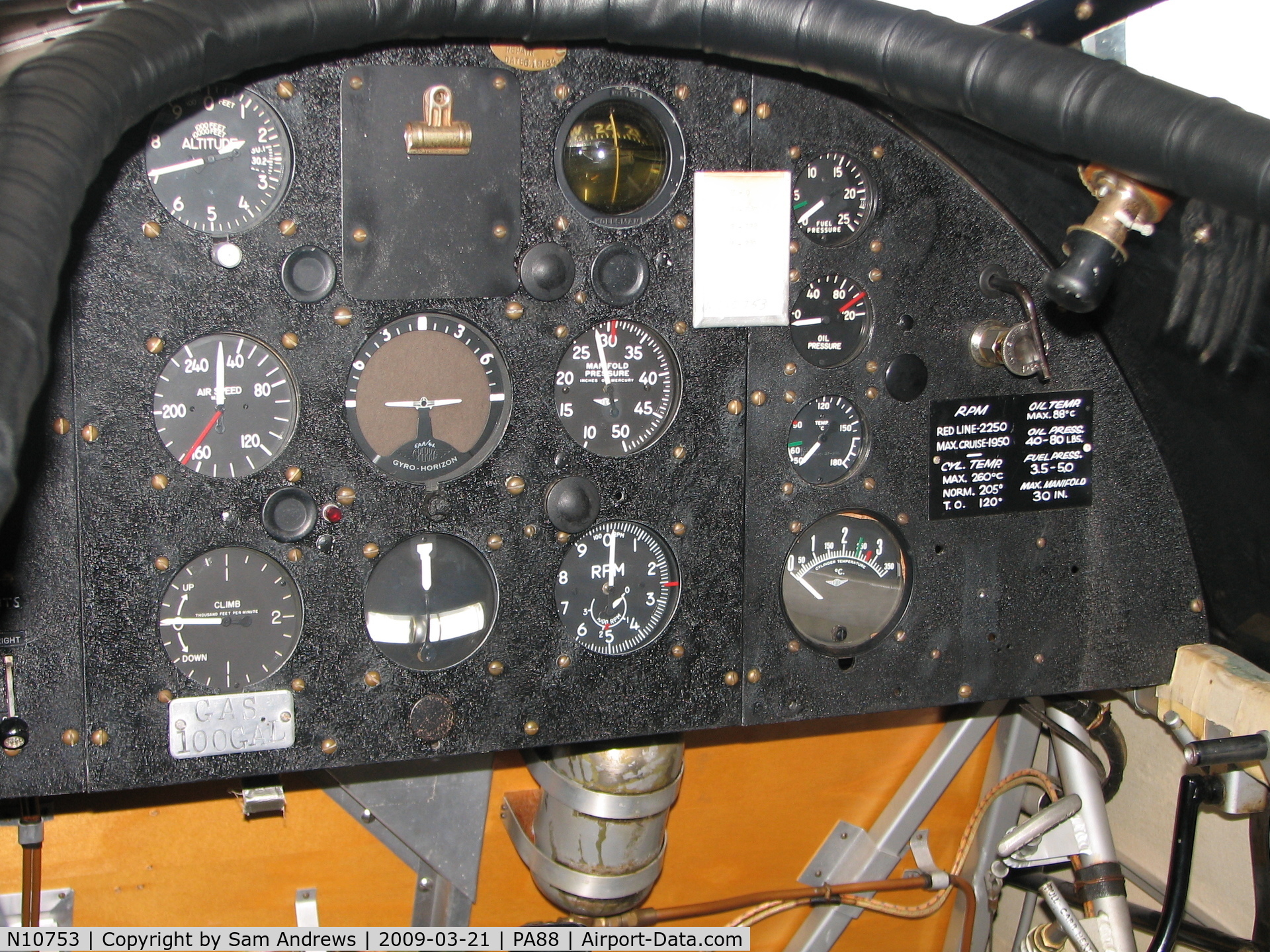 N10753, 1931 Pitcairn PA-8 Super Mailwing C/N 164, The cockpit.