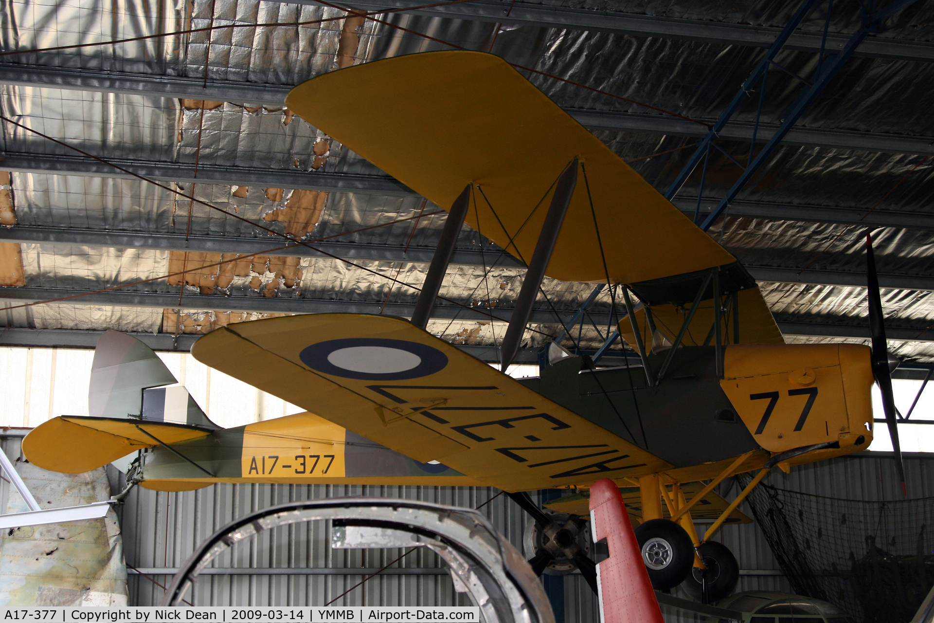 A17-377, De Havilland Australia DH-82A Tiger Moth C/N DHA418, YMMB (Australian National Aviation Museum)