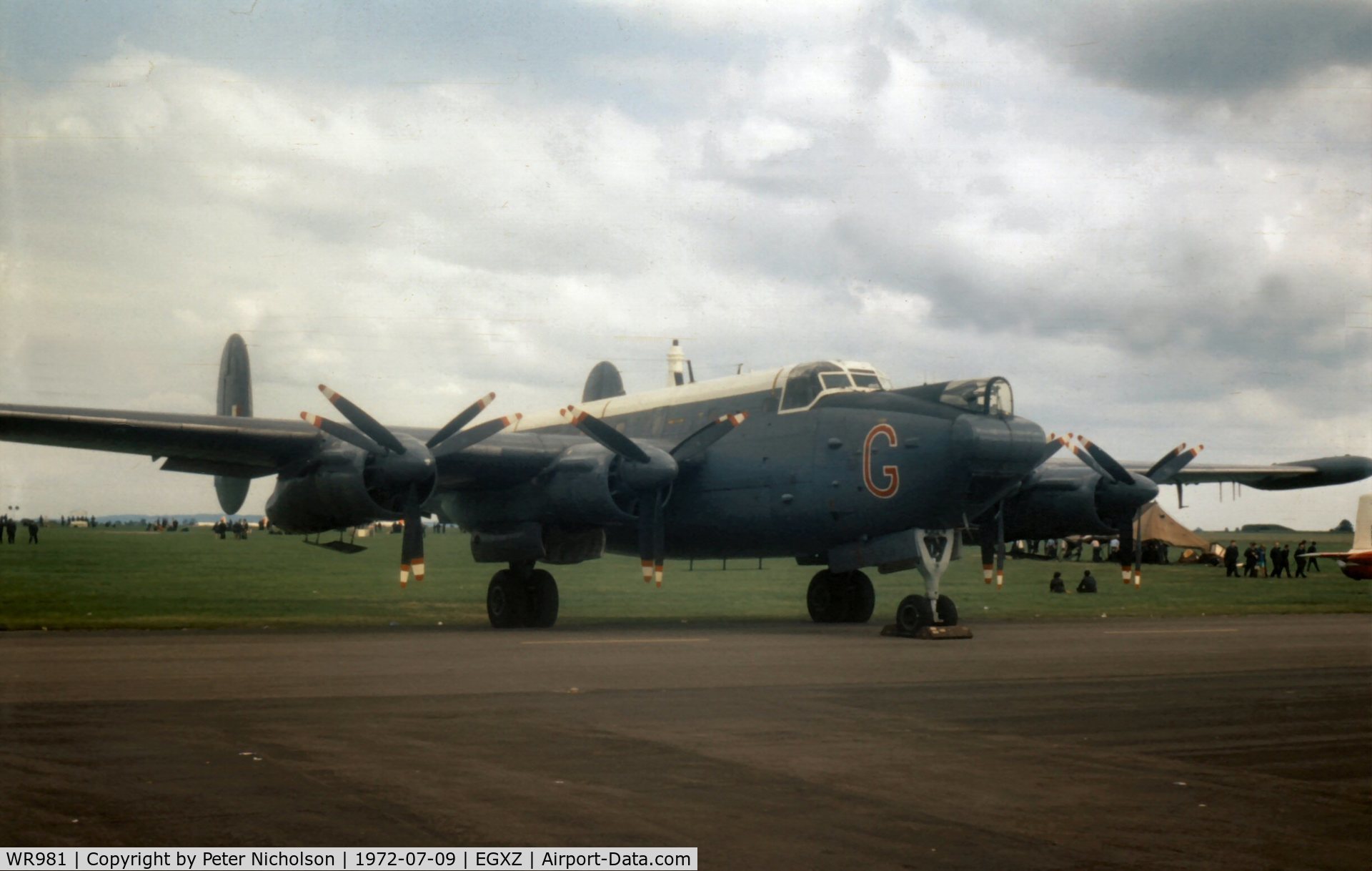 WR981, 1957 Avro 716 Shackleton MR.3/3 C/N Not found WR981, Shackleton MR.3/3 in the static display at the 1972 Topcliffe Open Day.