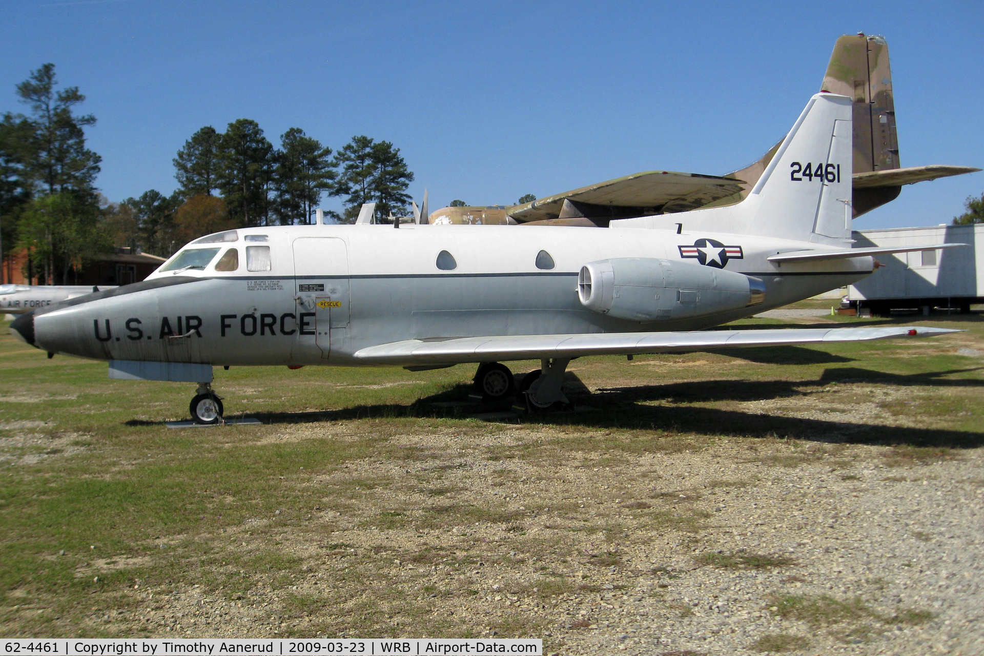 62-4461, 1962 North American CT-39A Sabreliner C/N 276-14, Museum of Aviation, Robins AFB