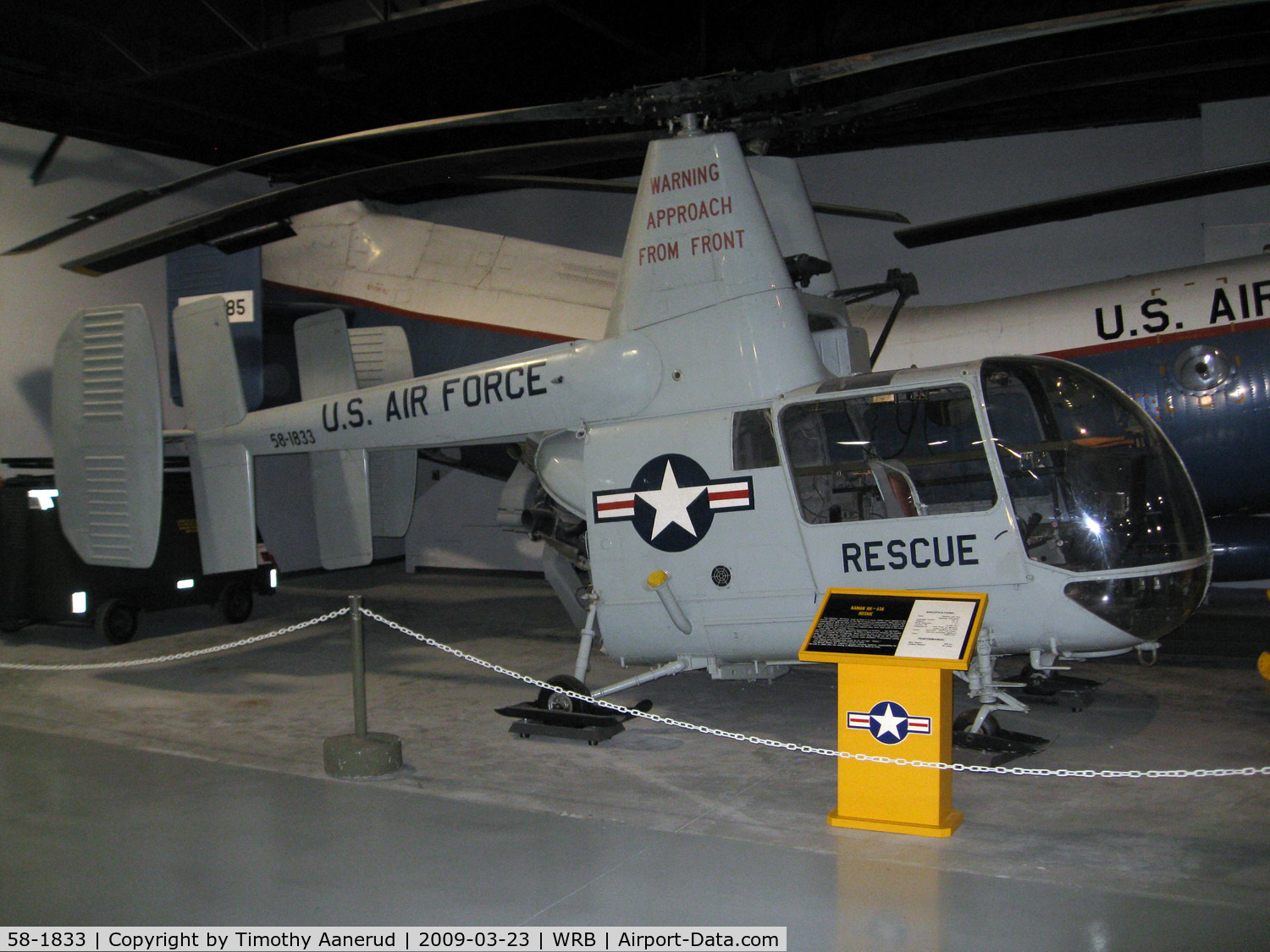 58-1833, 1958 Kaman HH-43A Huskie C/N n/a, Museum of Aviation, Robins AFB