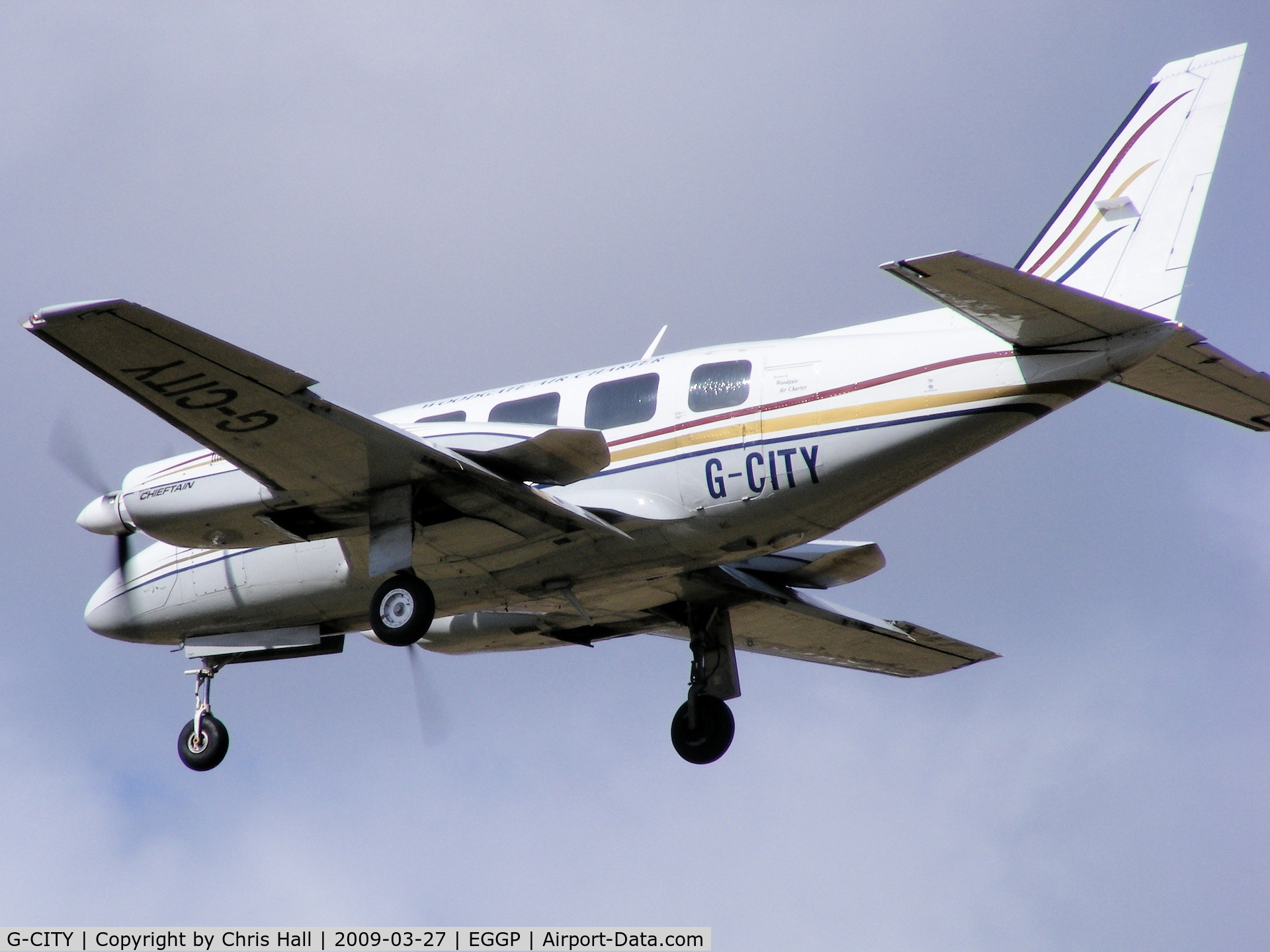 G-CITY, 1978 Piper PA-31-350 Navajo Chieftain Chieftain C/N 31-7852136, Woodgate Aviation