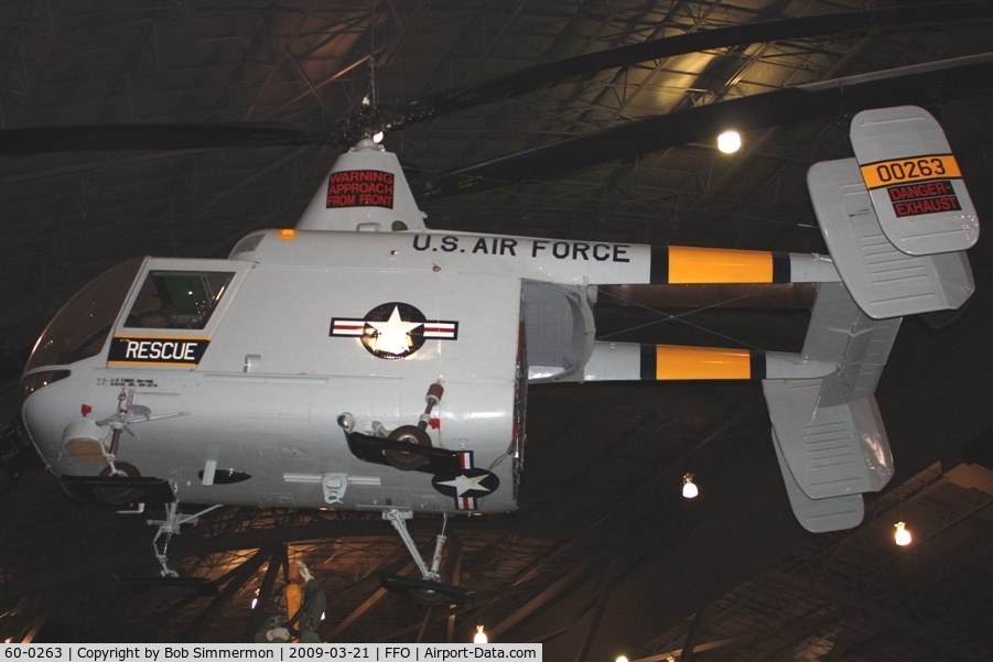 60-0263, 1960 Kaman HH-43B Huskie C/N 87, 1960 Kaman HH-43B Huskie at the USAF Museum in Dayton, Ohio.