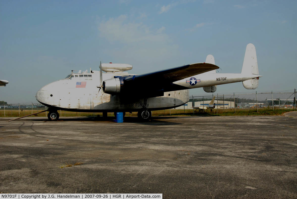 N9701F, 1945 Fairchild C-82A Packet C/N 10184 (45-57814), at old Fairchild plant