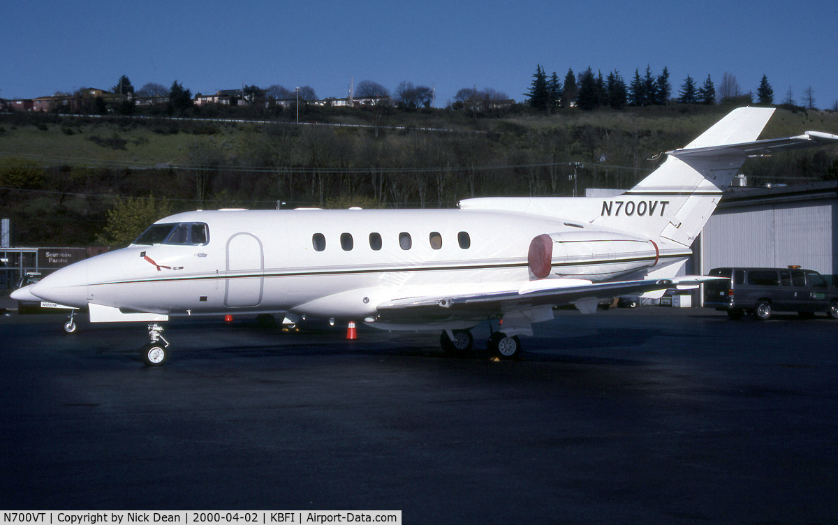 N700VT, 1981 British Aerospace HS.125-700A C/N 257158, KBFI