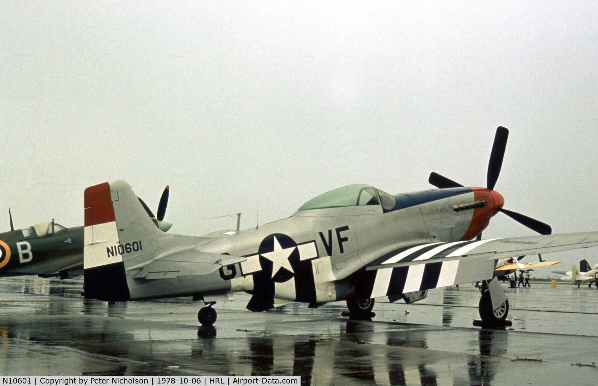 N10601, 1944 North American P-51D Mustang C/N 122-40383, P-51D Mustang 44-73843 at the Confederate Air Force's 1978 Airshow.
