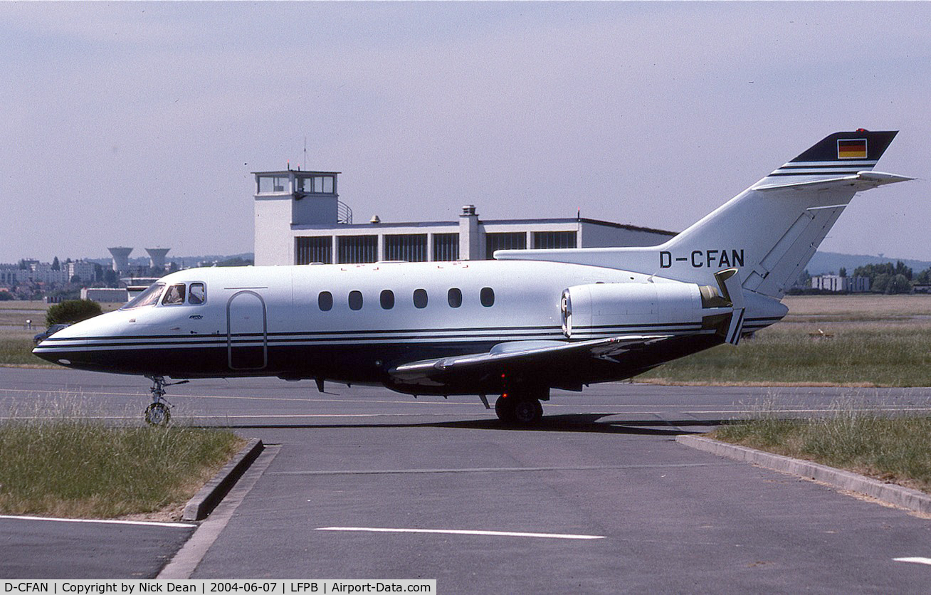 D-CFAN, 1987 British Aerospace BAe.125-800 C/N 258094, LFPB