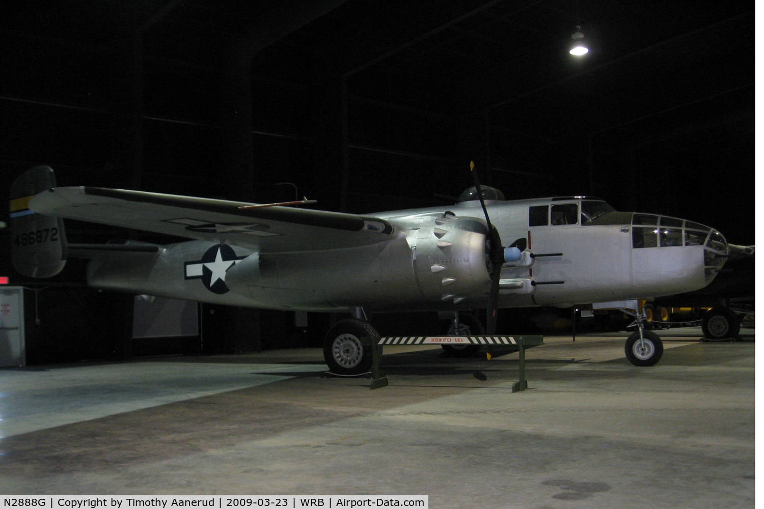 N2888G, 1959 North American TB-25J Mitchell C/N 44-86872A, Museum of Aviation, Robins AFB