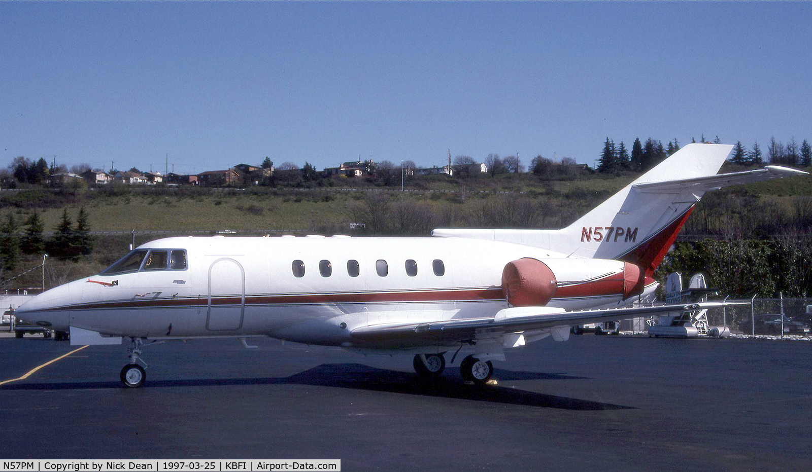N57PM, 1992 British Aerospace BAe.125-800A C/N 258218, KBFI