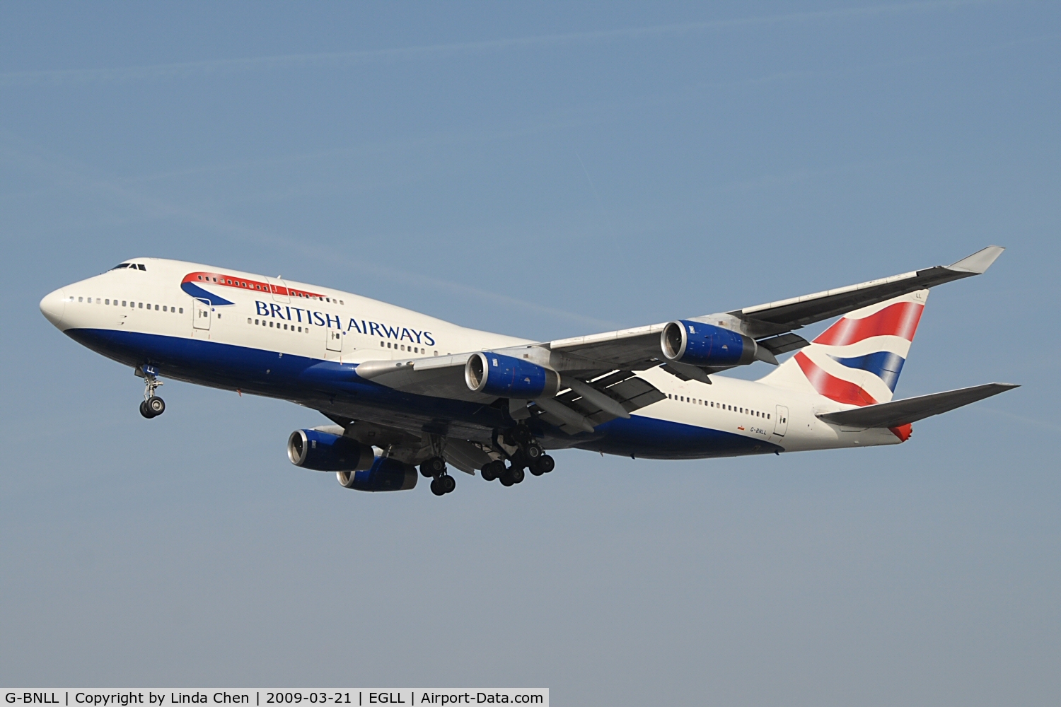 G-BNLL, 1990 Boeing 747-436 C/N 24054, British Airways B747-400