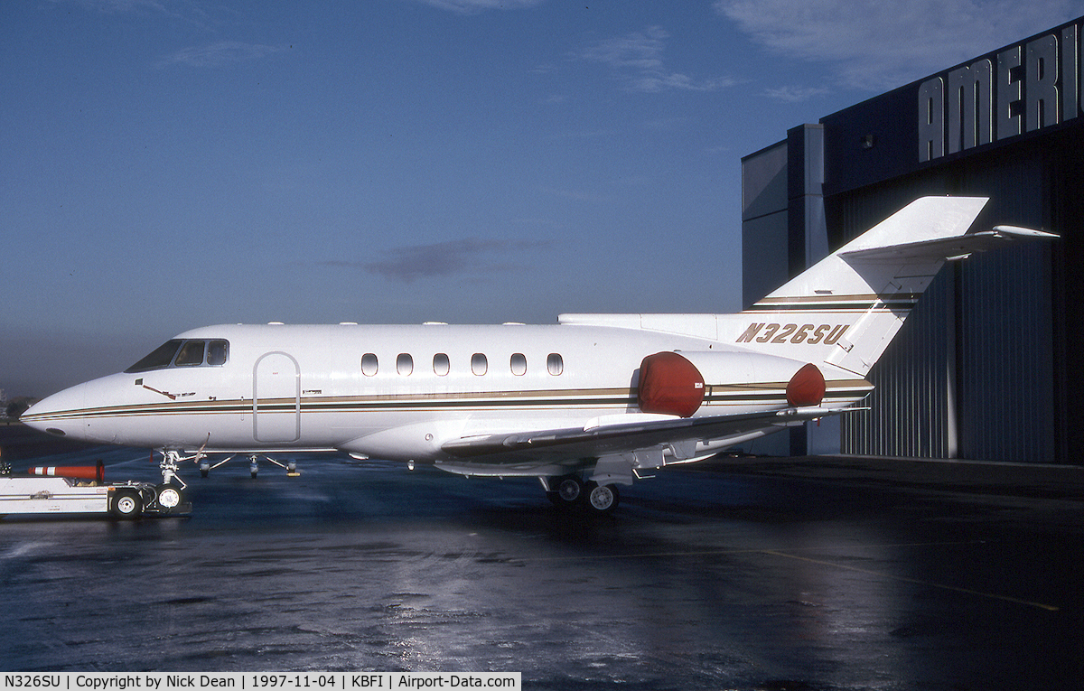 N326SU, 1993 British Aerospace BAe.125-800A C/N 258249, KBFI