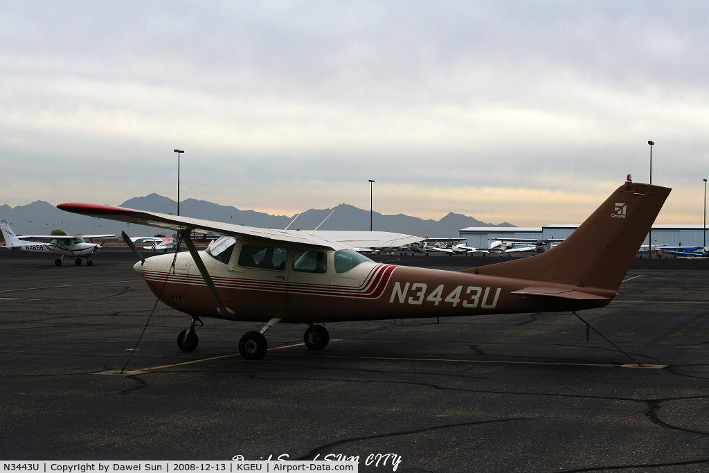N3443U, 1963 Cessna 182F Skylane C/N 18254843, Glendale