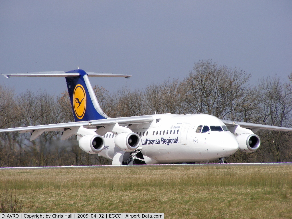 D-AVRO, 1994 British Aerospace Avro 146-RJ85 C/N E.2246, Lufthansa Regional operated by CityLine