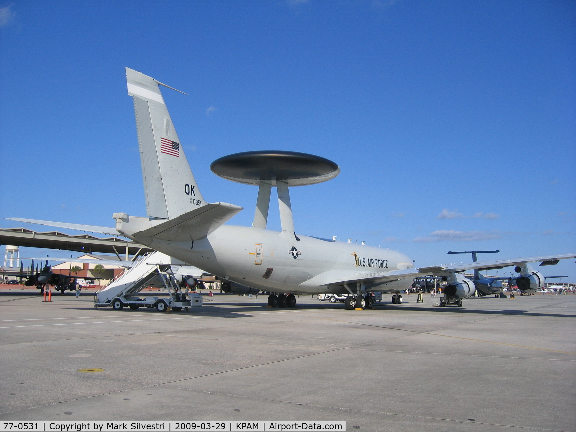 77-0531, Boeing E-3C Sentry C/N 77-0531, 2009 Tyndall AFB Airshow