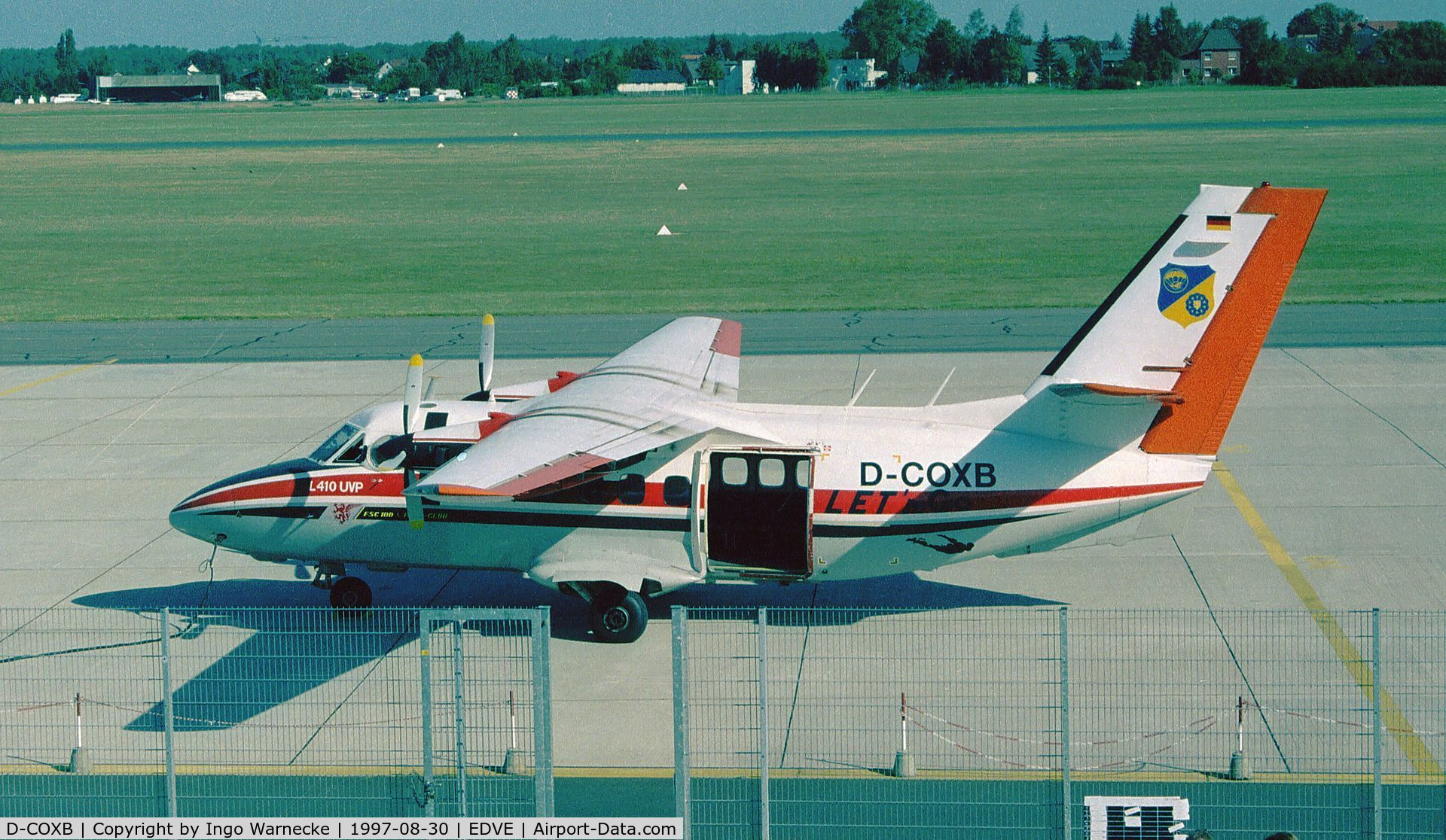 D-COXB, 1982 Let L-410UVP Turbolet C/N 820924, Let L-410UVP of the Brunswick Parachute Club at Braunschweig-Waggum Airport