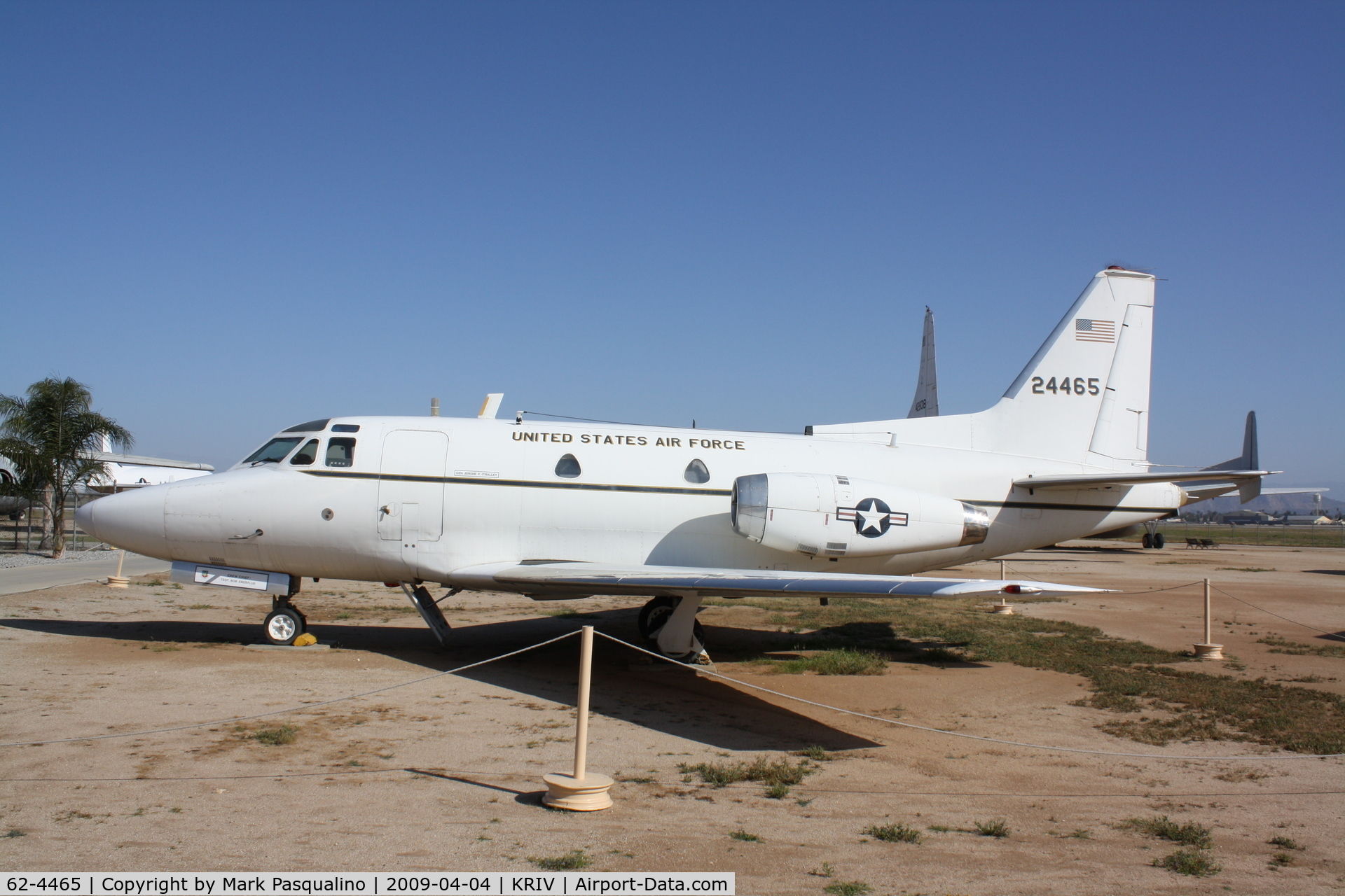 62-4465, 1962 North American CT-39A Sabreliner C/N 276-18, North American CT-39A