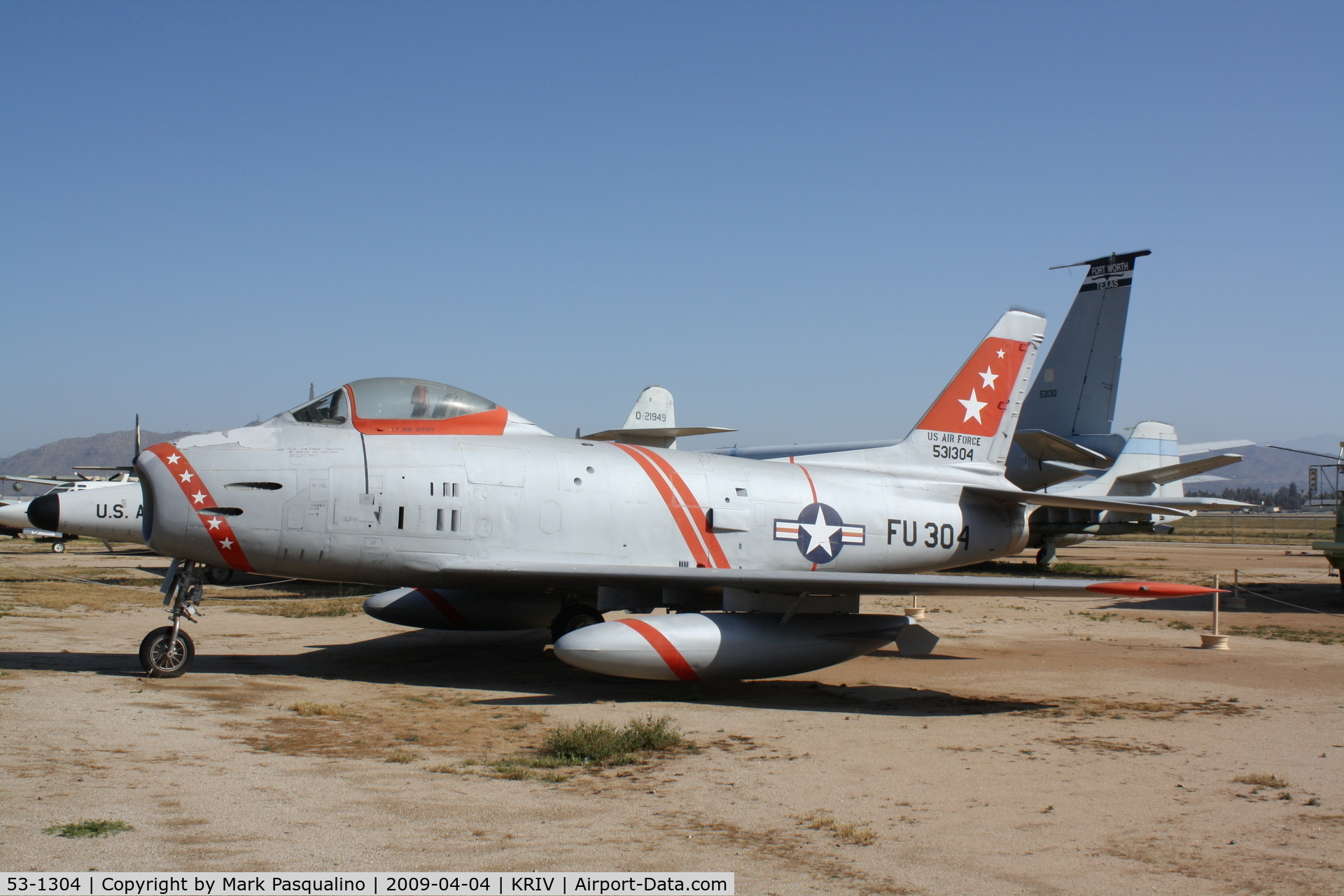 53-1304, 1955 North American F-86H Sabre C/N 203-76, North American F-86H