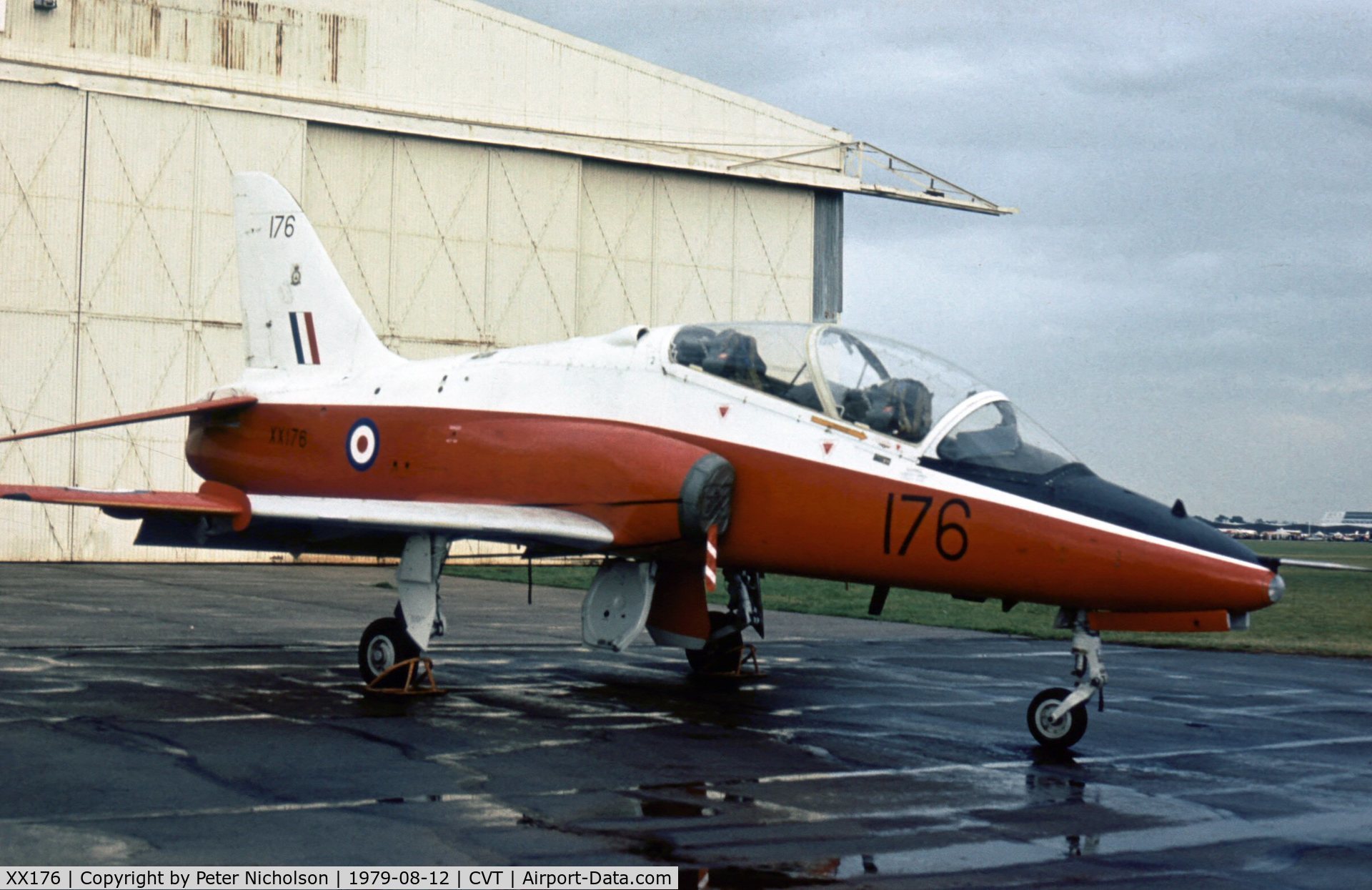 XX176, 1977 Hawker Siddeley Hawk T.1 C/N 023/312023, Hawk T.1 of 4 Flying Training School at the 1979 Coventry Airshow.