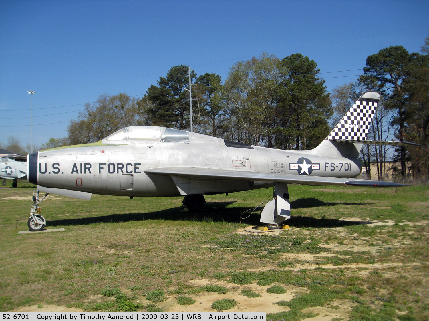 52-6701, 1952 Republic F-84F Thunderstreak C/N Not found 52-6701, Museum of Aviation, Robins AFB