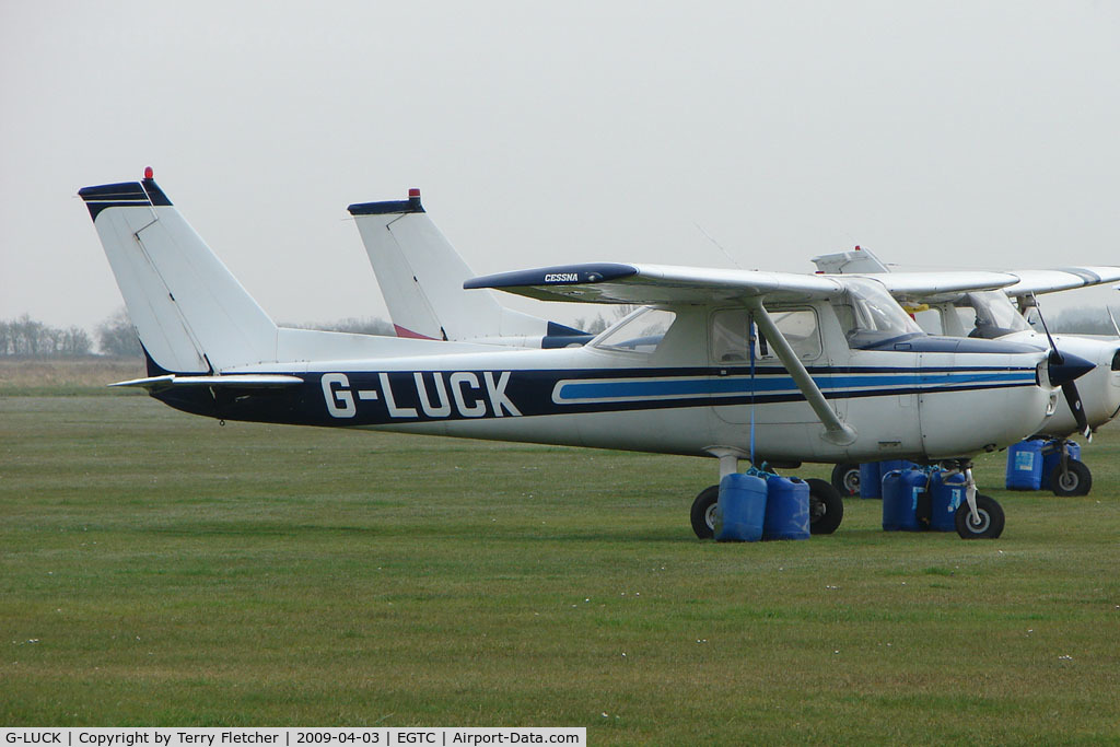 G-LUCK, 1975 Reims F150M C/N 1238, Cessna F150M at Cranfield