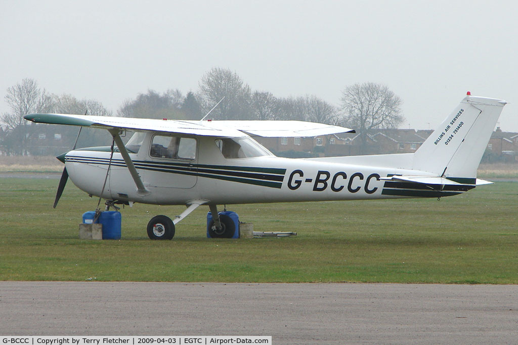 G-BCCC, 1974 Reims F150L C/N 1041, Cessna F150L at Cranfield