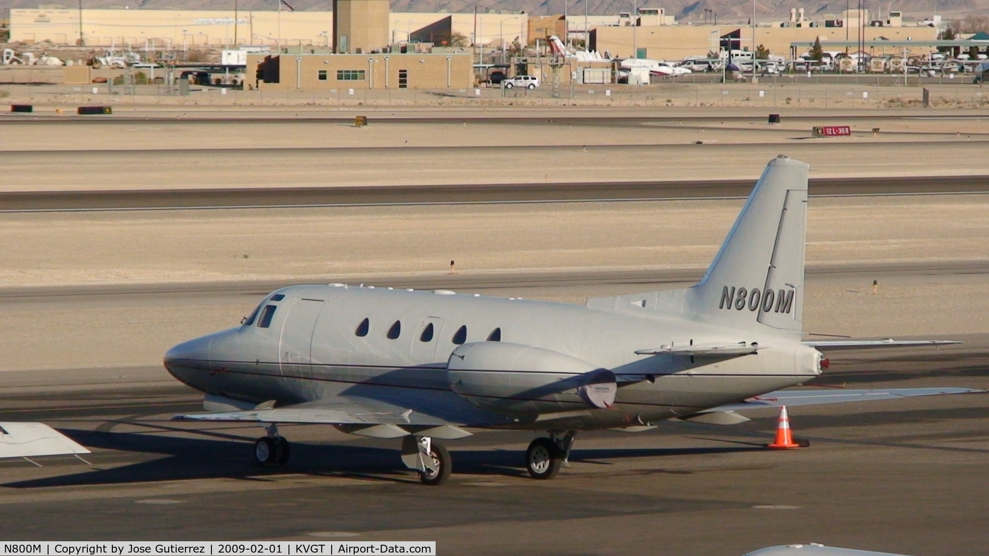 N800M, 1980 Rockwell International NA-265-65 Sabreliner 65 C/N 465-41, Short tail number for a short aircraft.