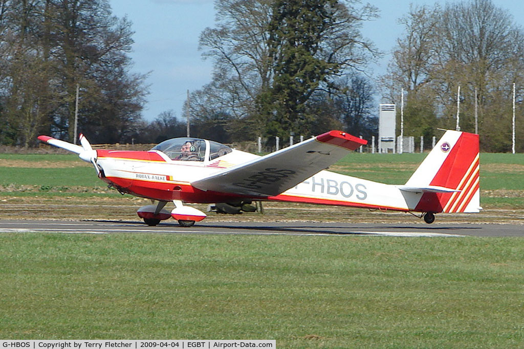 G-HBOS, 1994 Scheibe SF-25C Falke C/N 44574, Gilder from Husbands Bosworth landing at Turweston