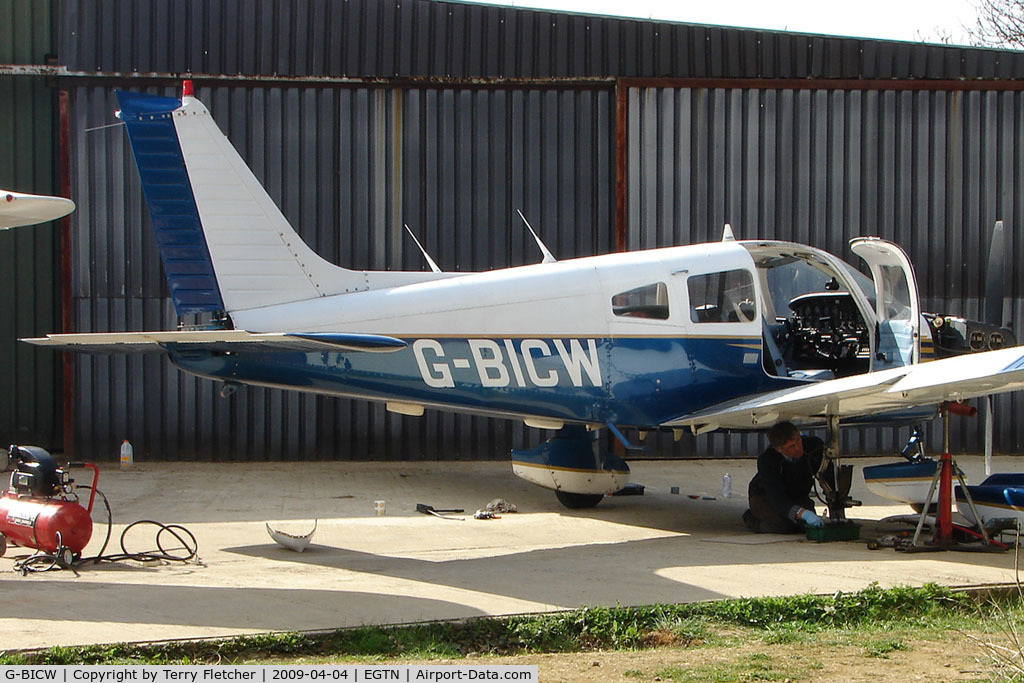 G-BICW, 1979 Piper PA-28-161 Cherokee Warrior II C/N 28-7916309, Piper PA-28-161 at Enstone North