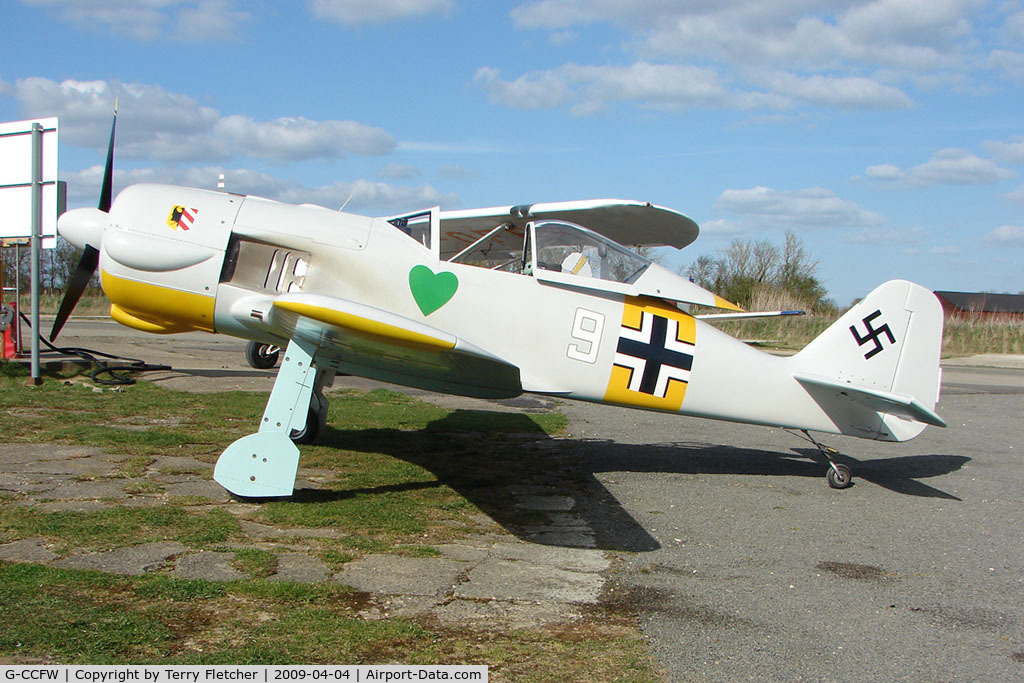 G-CCFW, 2003 WAR Focke-Wulf 190 C/N PFA 081-12729, Replica War FW190 at Enstone South