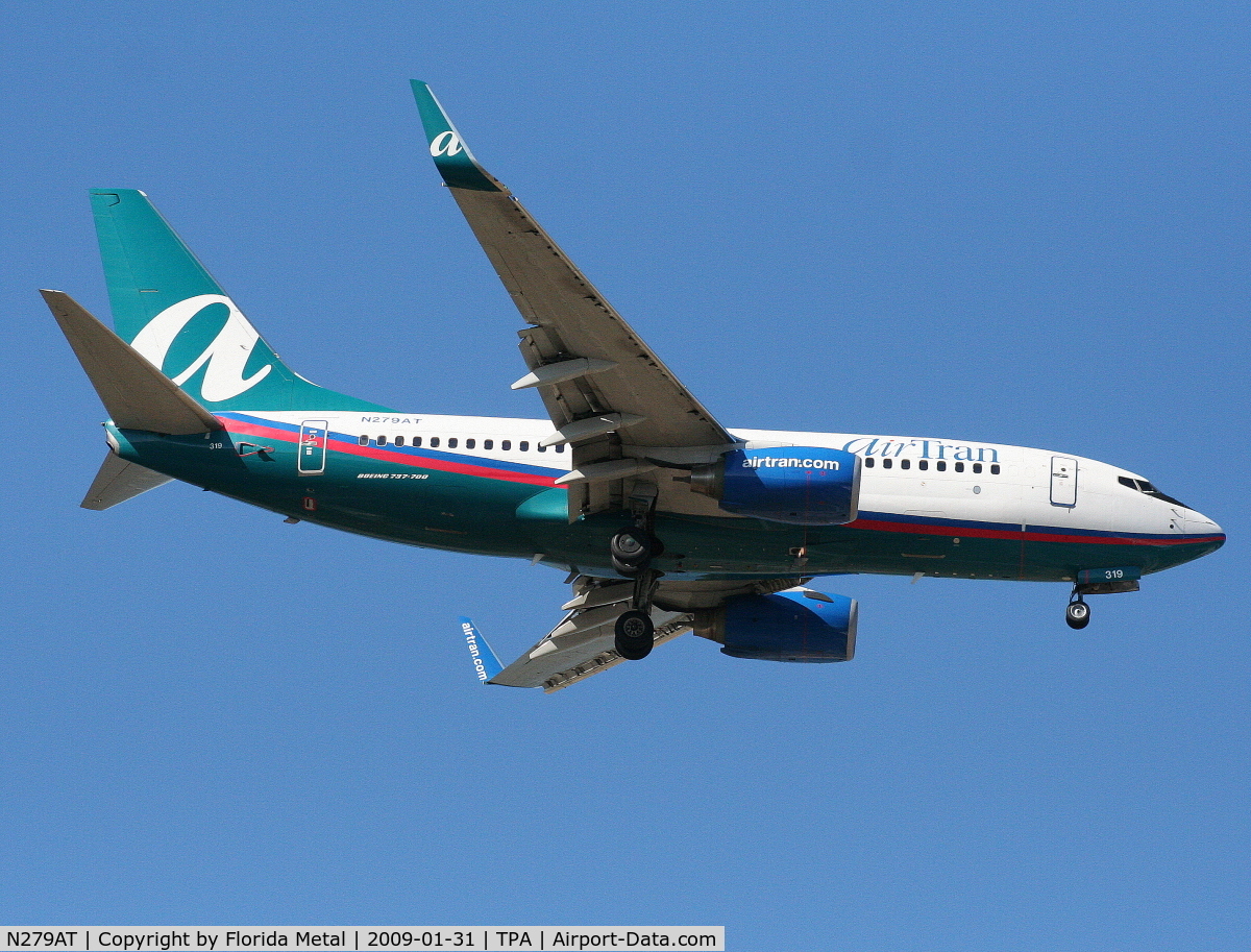 N279AT, 2005 Boeing 737-76N C/N 32666, Air Tran 737-700