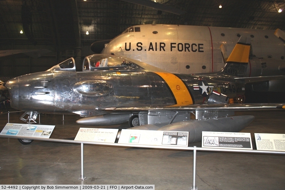 52-4492, 1952 North American RF-86F-30-NA Sabre C/N 191-88, 1952 North American RF-86F 