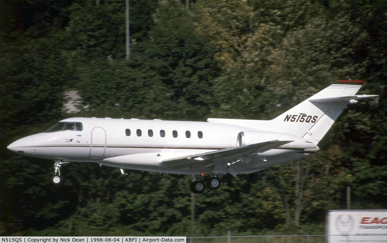 N515QS, 1992 British Aerospace BAE125 HAWKER 1000A C/N 259015, KBFI