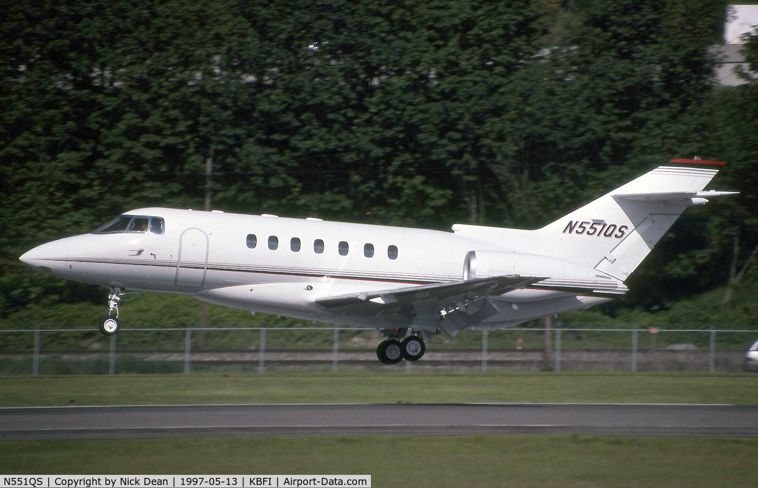 N551QS, 1996 British Aerospace BAE125 HAWKER 1000A C/N 259051, KBFI