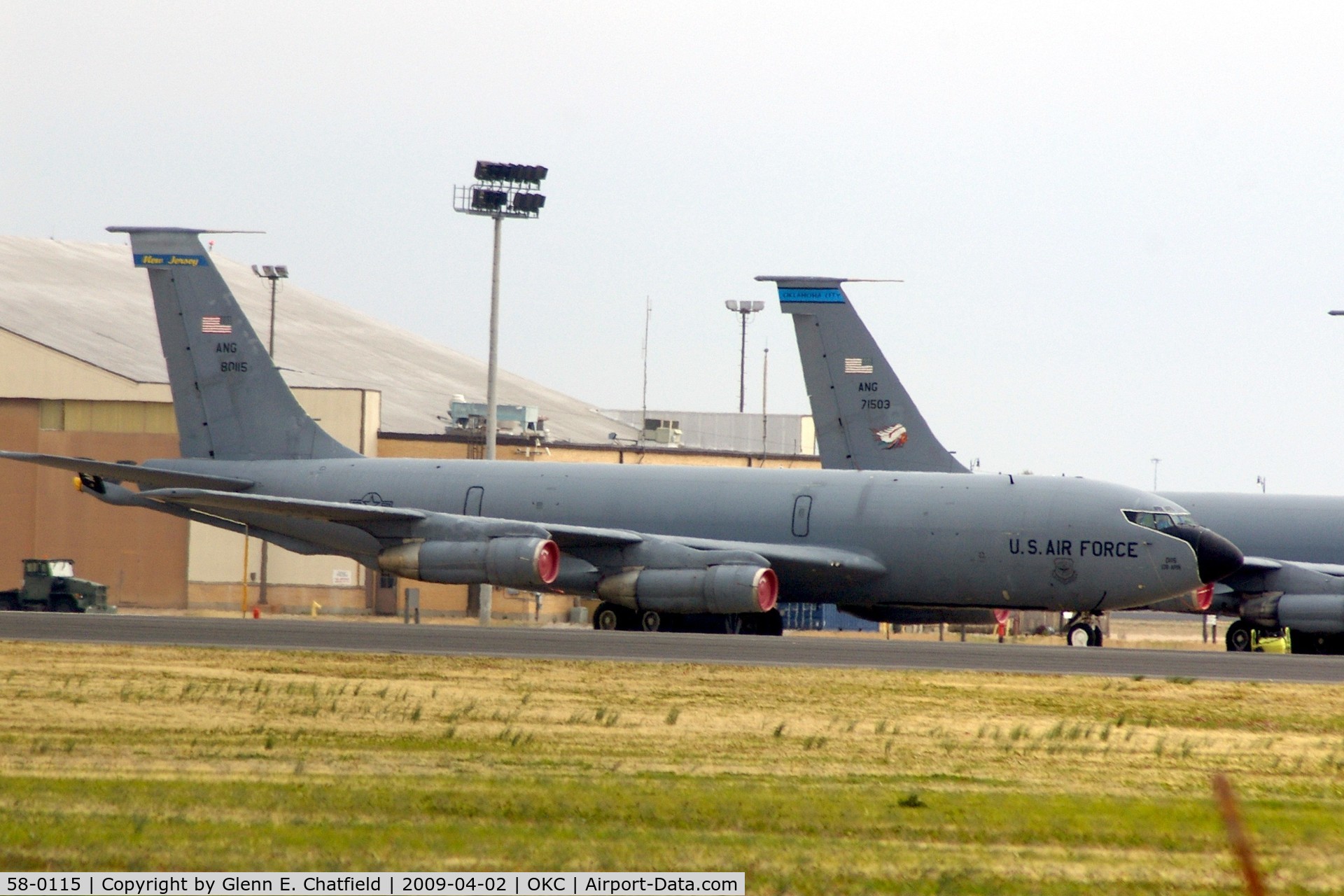 58-0115, 1958 Boeing KC-135T-BN Stratotanker C/N 17860, Parked on the ANG ramp