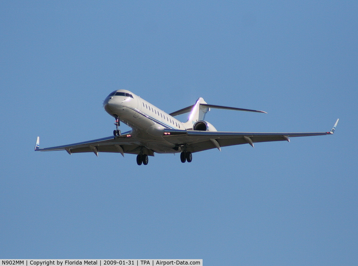 N902MM, 2001 Bombardier BD-700-1A10 Global Express C/N 9097, Global Express in for Superbowl