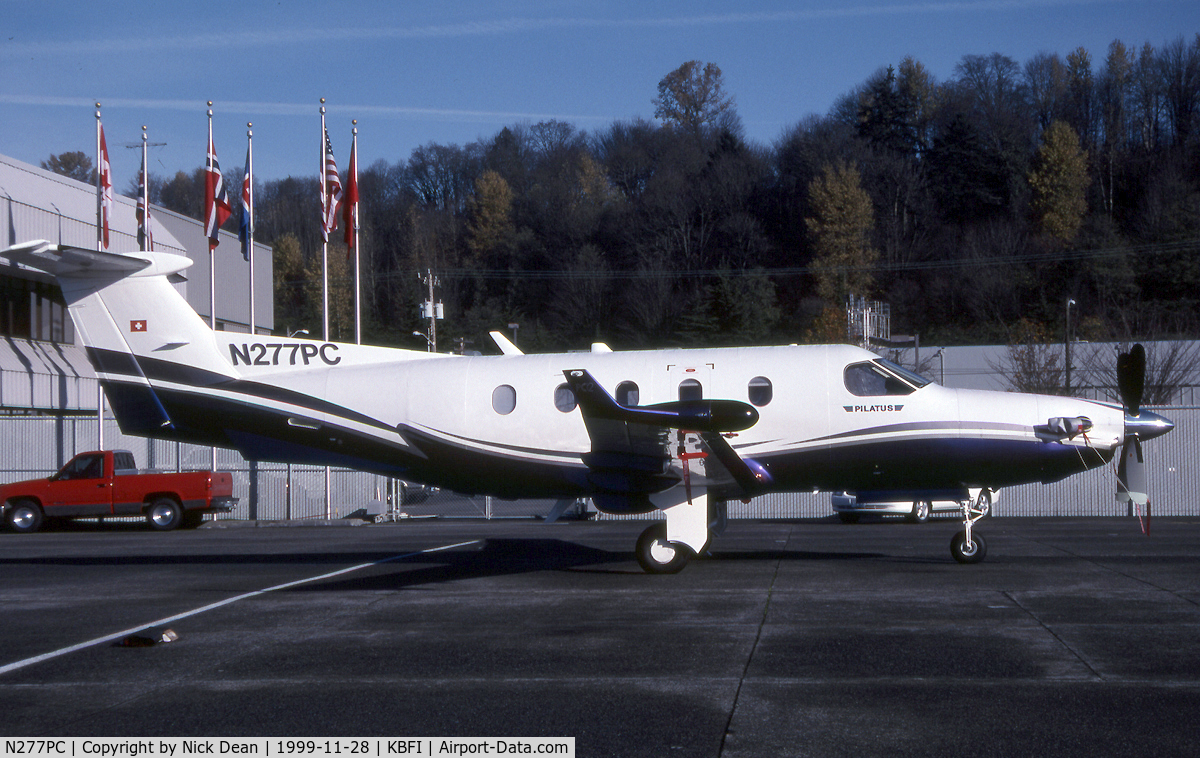 N277PC, 1999 Pilatus PC-12/45 C/N 277, KBFI