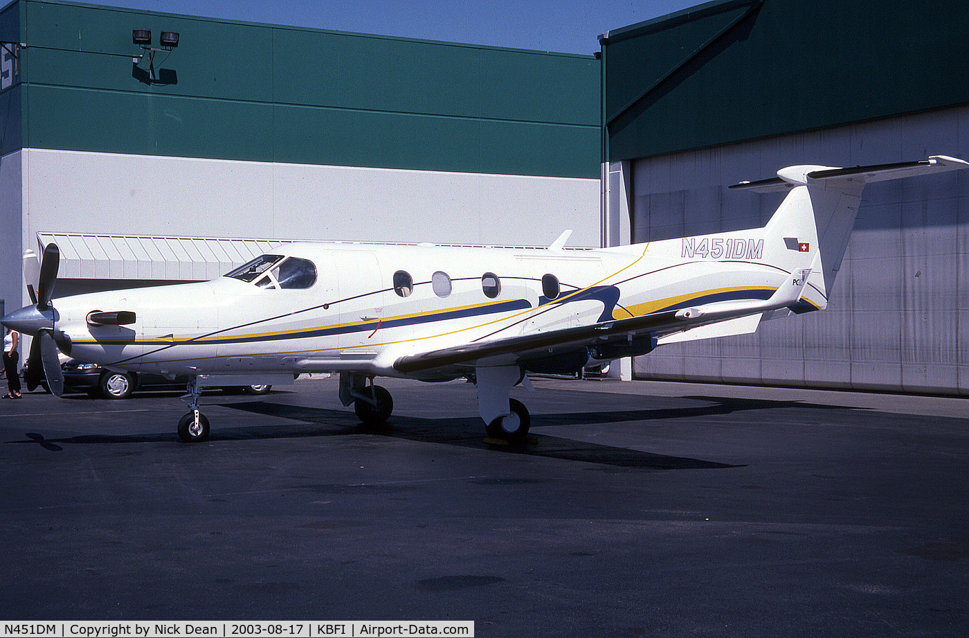N451DM, 2000 Pilatus PC-12/45 C/N 350, KBFI