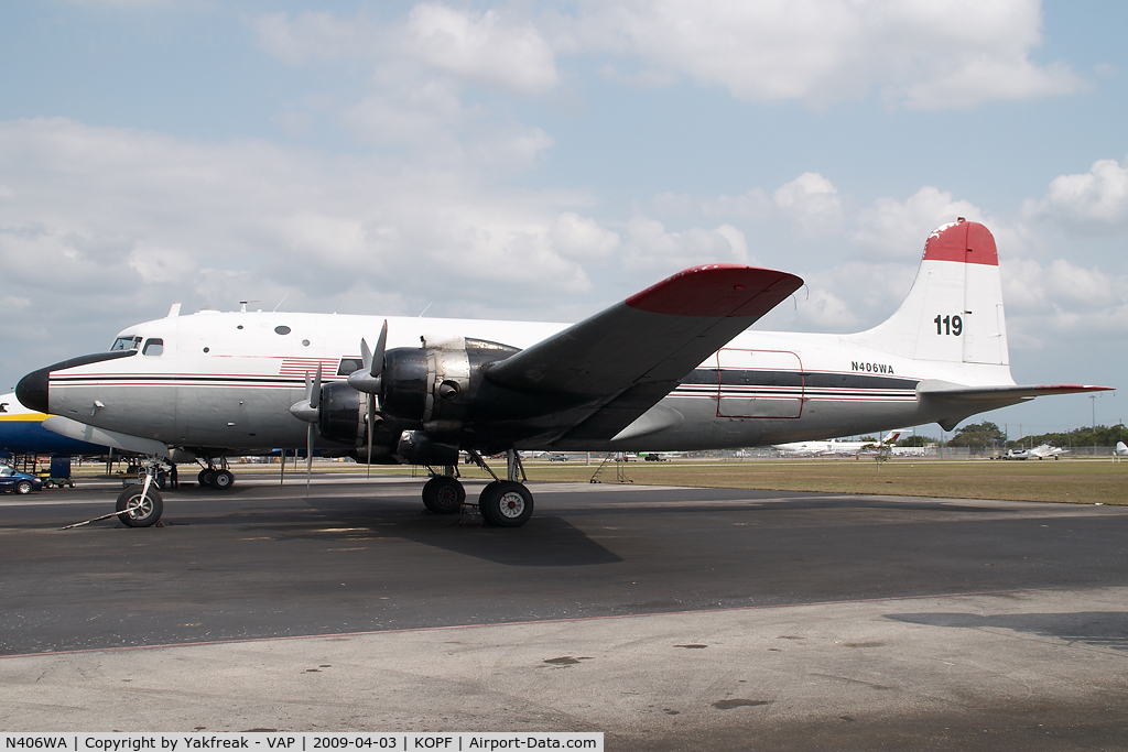 N406WA, Douglas C-54G (DC4-ME2) Skymaster C/N DO338, Douglas DC4